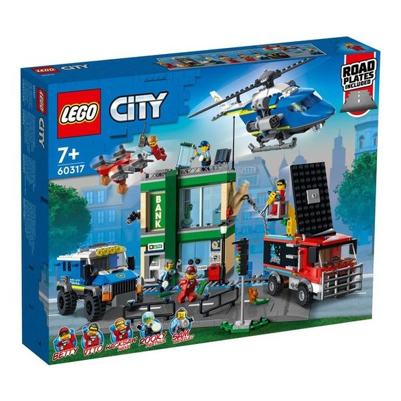 Police Chase at the Bank